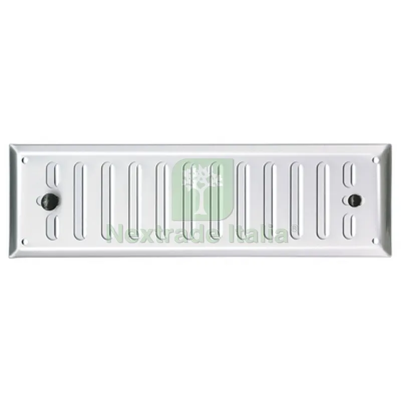 GRIGLIA RETTANGOLARE IN ALLUMINIO CON DOSATORE E POMELLINO METALLICO Alluminio — Tubi e raccordi — rif. FERX.DIA411-4030-24070 GRIGLIA RETTANGOLARE IN ALLUMINIO CON DOSATORE E POMELLINO METALLICO Alluminio — Tubi e raccordi — rif. FERX.DIA411-4030-24070