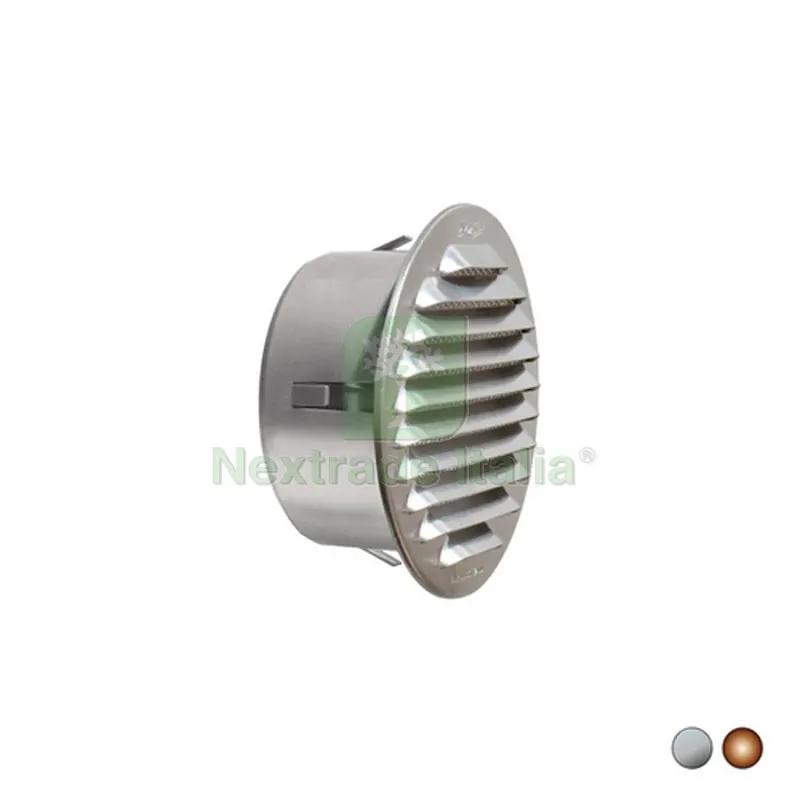 GRIGLIA TONDA IN METALLO DA INCASSO CON IMBOCCO IN PLASTICA Rame D. 175 mm - Imb. 135 mm — Isolanti e reti — rif. FERX.DIA411-4032-RA135 GRIGLIA TONDA IN METALLO DA INCASSO CON IMBOCCO IN PLASTICA Rame D. 175 mm - Imb. 135 mm — Isolanti e reti — rif. FERX.DIA411-4032-RA135