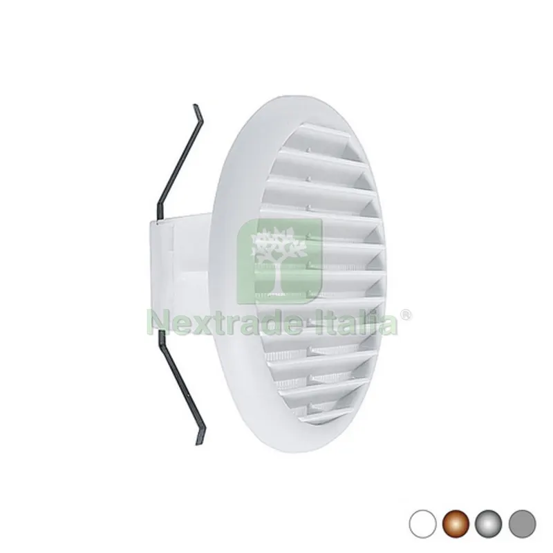 Griglia Tonda in Materiale Termoplastico con Molle Reclinabili a 90° Bianca Imb. 125-160 - D. 180 — Protezione piante e sementi — rif. FERX.DIA411-611-BI125160