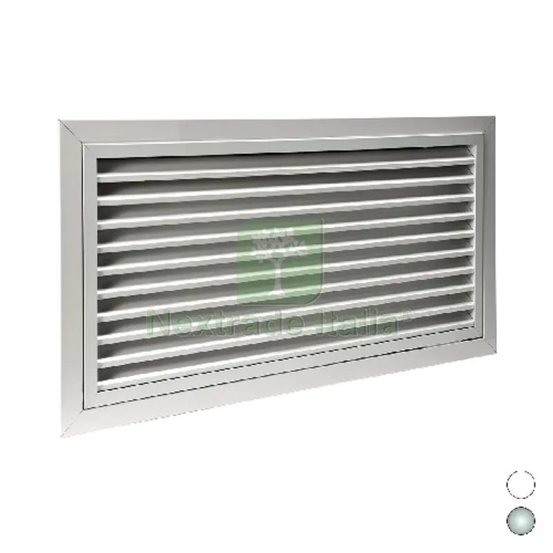 Griglia di Ripresa Portafiltro AD Alette Fisse All. Bianco Opaco mm 400 x 400 — Interruttori e prese — rif. FERX.DIA411-BGRASMF-AR40 Griglia di Ripresa Portafiltro AD Alette Fisse All. Bianco Opaco mm 400 x 400 — Interruttori e prese — rif. FERX.DIA411-BGRASMF-AR40