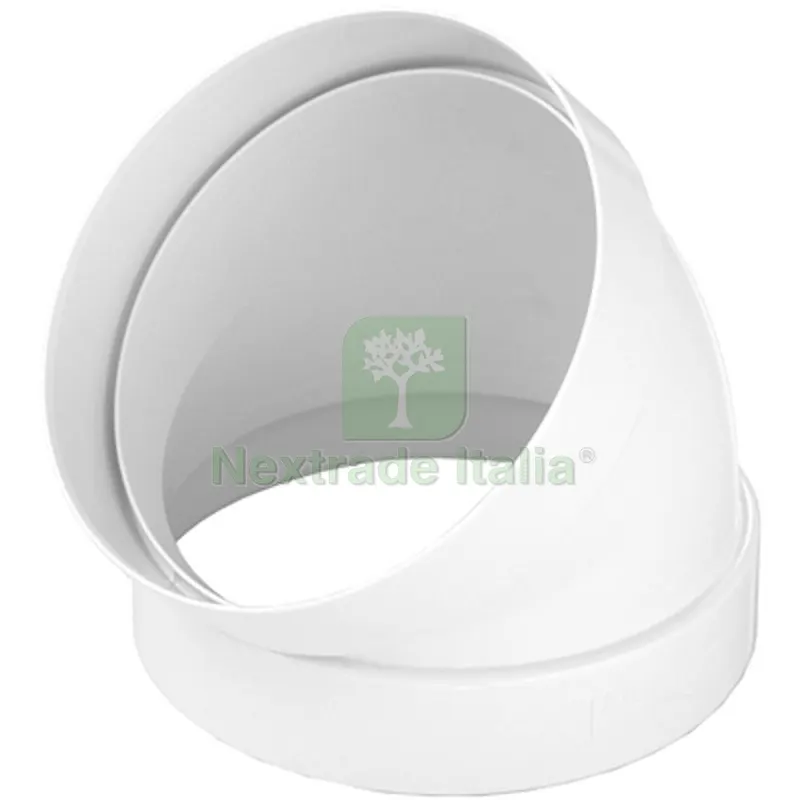 CURVA A 45° FF IN ABS Diam. 125 mm — Tubi e raccordi — rif. FERX.DIA411-FCCR45-125B