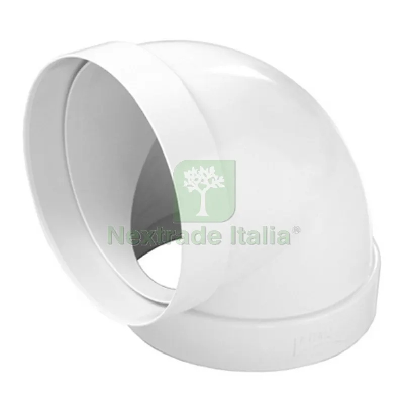 CURVA A 90° FF IN ABS Diam. 100 mm — Tubi e raccordi — rif. FERX.DIA411-FCCR90-100B