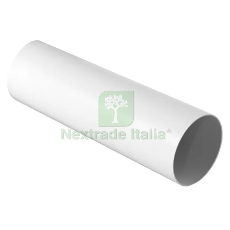 TUBO TONDO PER SISTEMA DI AERAZIONE CANALIZZATA BIANCO Diam. 150 mm - Lungh. 1000 mm — Tubi e raccordi — rif. FERX.DIA411-FCTR-1150B TUBO TONDO PER SISTEMA DI AERAZIONE CANALIZZATA BIANCO Diam. 150 mm - Lungh. 1000 mm — Tubi e raccordi — rif. FERX.DIA411-FCTR-1150B