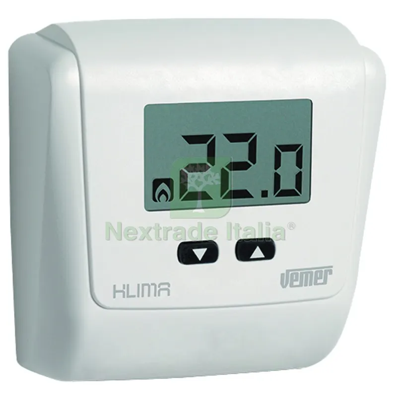 TERMOSTATO ELETTRONICO CON DISPLAY KLIMA LCD Bianco — Misurazione e taglio manuale — rif. FERX.DIA411-VE7290-BI TERMOSTATO ELETTRONICO CON DISPLAY KLIMA LCD Bianco — Misurazione e taglio manuale — rif. FERX.DIA411-VE7290-BI