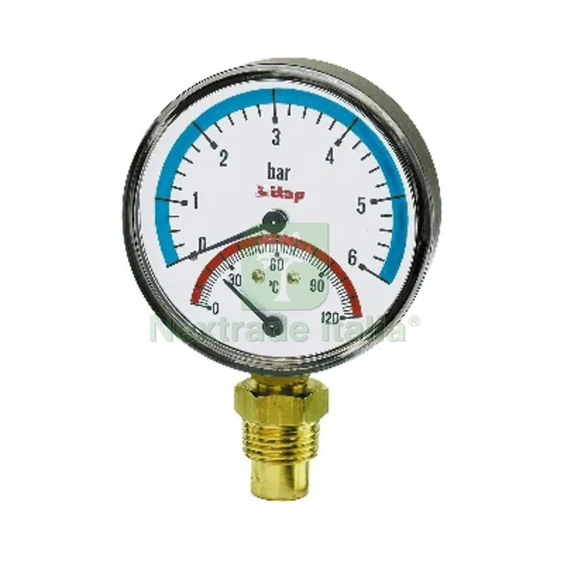TERMOMANOMETRO ATTACCO RADIALE 1/2" — Interruttori e prese — rif. FERX.DIA412-4086