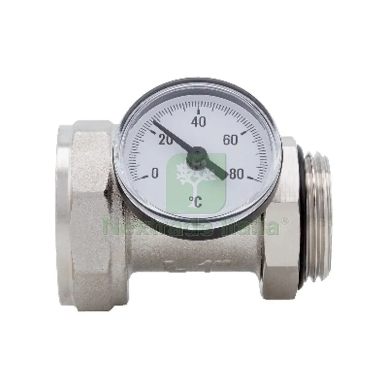RACCORDO PORTATERMOMETRO ORIENTABILE CON TERMOMETRO 1" DN 25 10bar/145psi — Tubi e raccordi — rif. FERX.DIA412-4089-06 RACCORDO PORTATERMOMETRO ORIENTABILE CON TERMOMETRO 1" DN 25 10bar/145psi — Tubi e raccordi — rif. FERX.DIA412-4089-06