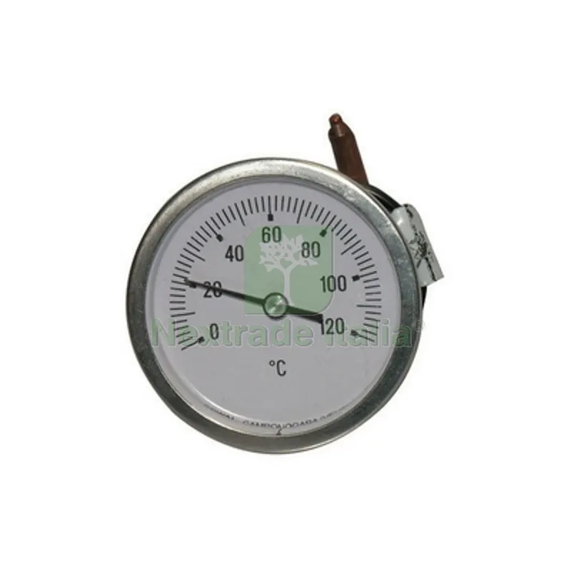 Termometro a Capillare Fissaggio a Staffa per Caldaie e Forni Diam. 60 scala 0/120° C — Casalinghi e organizzazione — rif. FERX.DIA412-410-060120 Termometro a Capillare Fissaggio a Staffa per Caldaie e Forni Diam. 60 scala 0/120° C — Casalinghi e organizzazione — rif. FERX.DIA412-410-060120