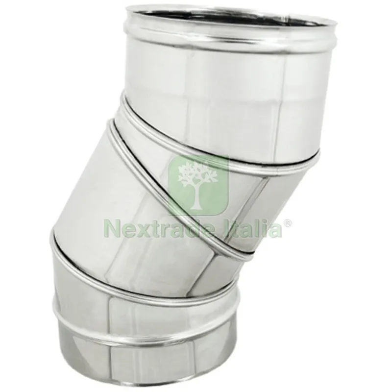 CURVA REGOLABILE 0/90° PER CANNE FUMARIE Diam. 130 — Tubi e raccordi — rif. FERX.DIA412-4632-130