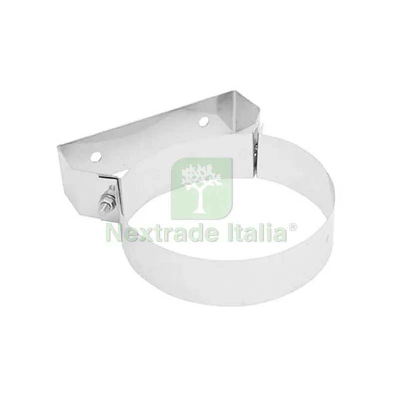 FASCETTA MURALE IN ACCIAIO PER CANNE FUMARIE Diam. 300 — Fascette e collari — rif. FERX.DIA412-467-300