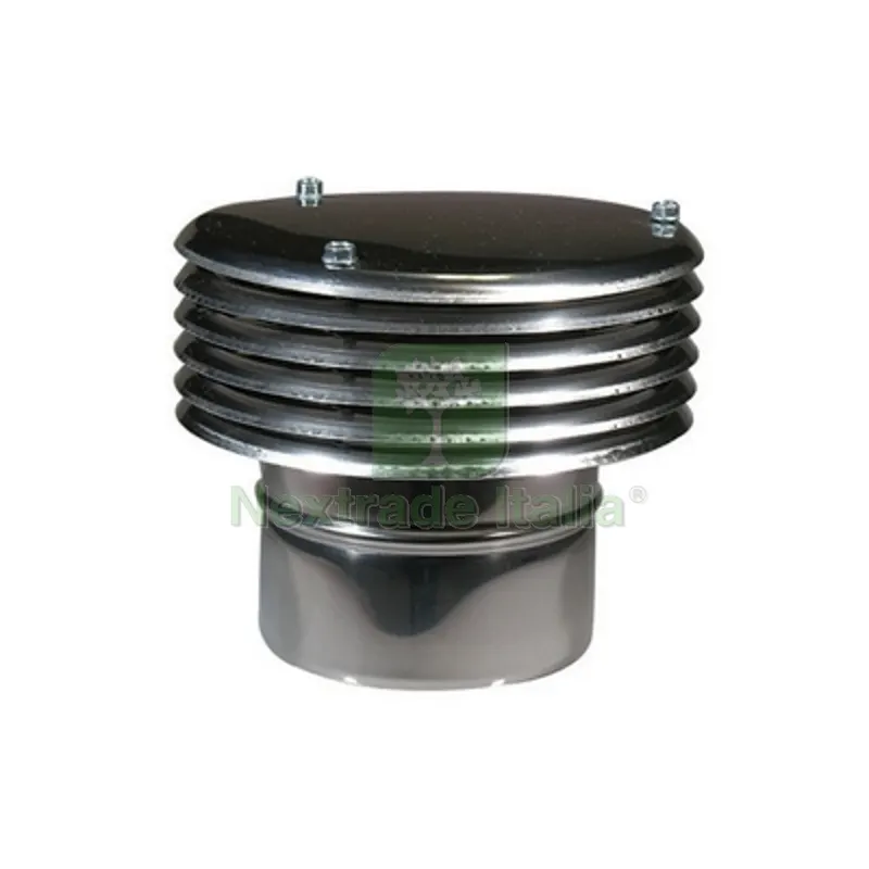 TERMINALE LAMELLARE ACCIAIO Diam. 130 — Tubi e raccordi — rif. FERX.DIA412-471-130