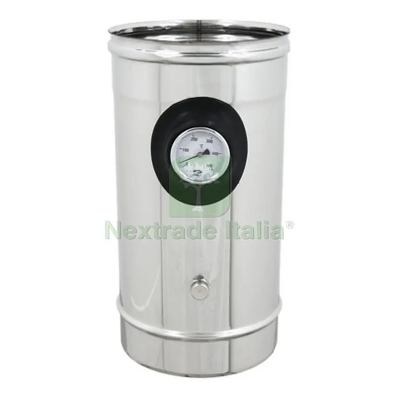 MODULO PRELIEVO FUMI INOX 304 Diam. 200 — Tubi e raccordi — rif. FERX.DIA412-4731-200