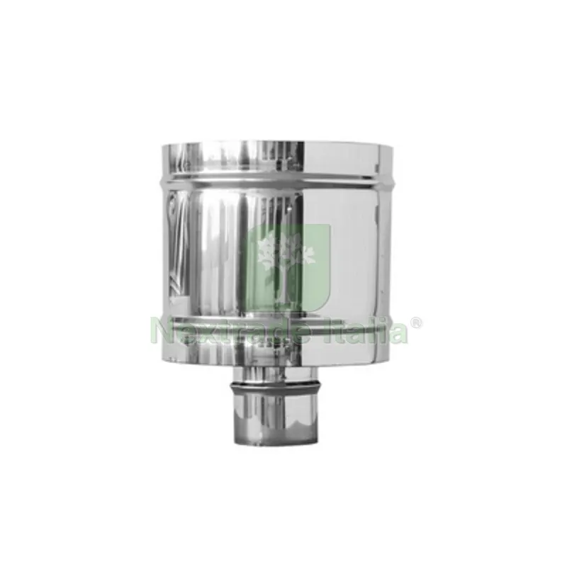 FUMAIOLO TERMINALE 4 VENTI CON BASE TONDA ZINCATO Diam. 300 — Tubi e raccordi — rif. FERX.DIA412-478-300