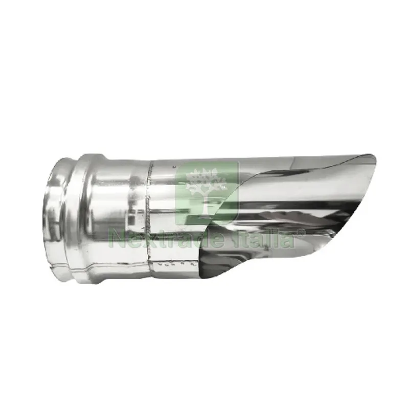 TERMINALE PER GOMITO INOX 304 CON CAPPELLO DRITTO Diam. 100 — Tubi e raccordi — rif. FERX.DIA412-4882-100