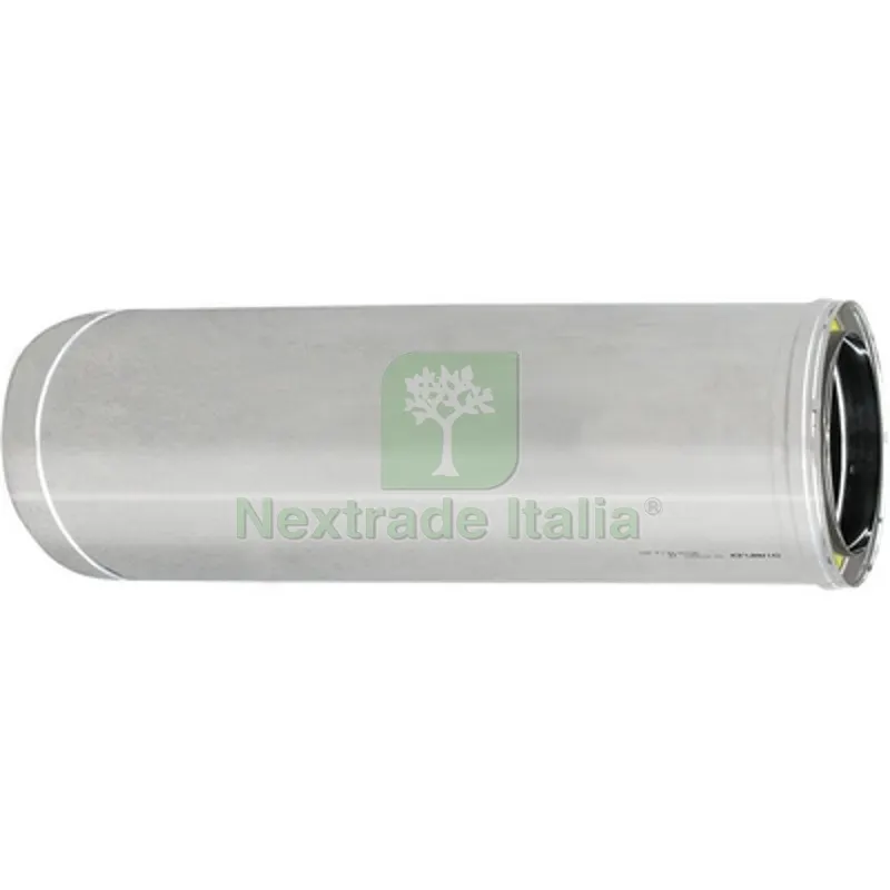 TUBO ACCIAIO INOX 316L DOPPIA PARETE MT 1 D. Int. 100 - D. Est. 150 — Tubi e raccordi — rif. FERX.DIA412-C760-100150