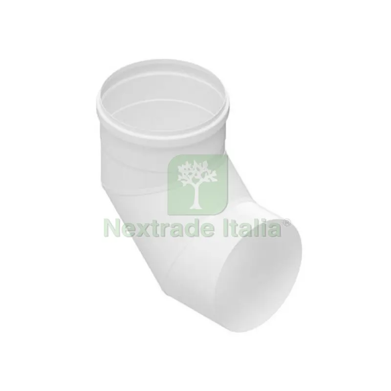 CURVA 90° IN ACCIAIO AISI 304L PER CAPPE Diam. 150 Bianco — Tubi e raccordi — rif. FERX.DIA412-MP021-B150 CURVA 90° IN ACCIAIO AISI 304L PER CAPPE Diam. 150 Bianco — Tubi e raccordi — rif. FERX.DIA412-MP021-B150