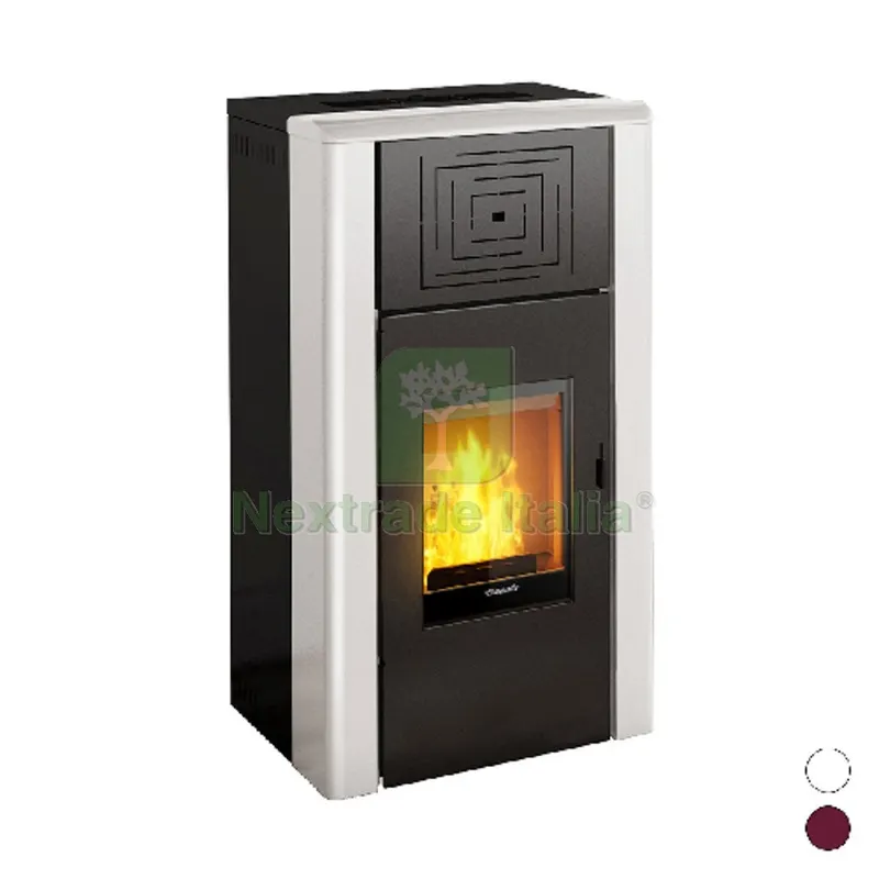 Termostufa Idro a Pellet Nocciolino Venua 20 kW Bordeaux — Stufe e camini — rif. FERX.DIA412-PSVEN-20BO