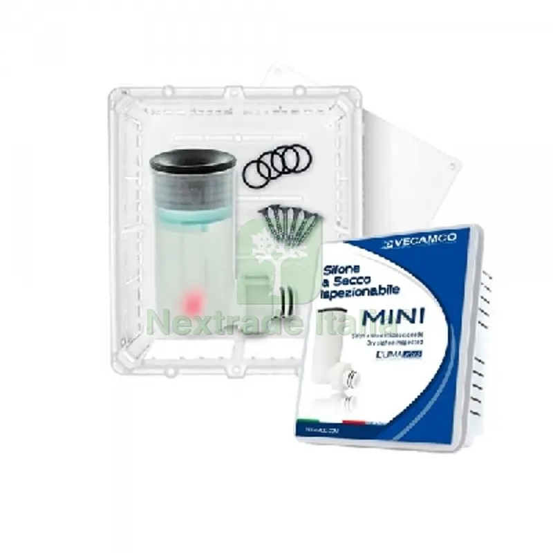 KIT SIFONE A SECCO CON SCARICO ORIZZONTALE MINI mm 154 x 174 x 58 — Scarichi e sifoni — rif. FERX.DIA413-KRSV KIT SIFONE A SECCO CON SCARICO ORIZZONTALE MINI mm 154 x 174 x 58 — Scarichi e sifoni — rif. FERX.DIA413-KRSV
