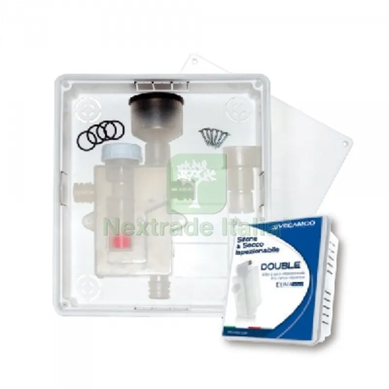 KIT SIFONE A SECCO DOUBLE mm 204 x 239 x 57 — Scarichi e sifoni — rif. FERX.DIA413-KRSZ