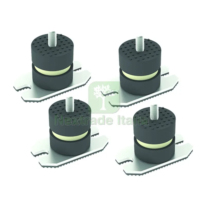 4 PZ Antivibranti a Pavimento con Piastra HxL 40x40 mm M8x22 — Scarichi e sifoni — rif. FERX.DIA413-KSAB-4040 4 PZ Antivibranti a Pavimento con Piastra HxL 40x40 mm M8x22 — Scarichi e sifoni — rif. FERX.DIA413-KSAB-4040