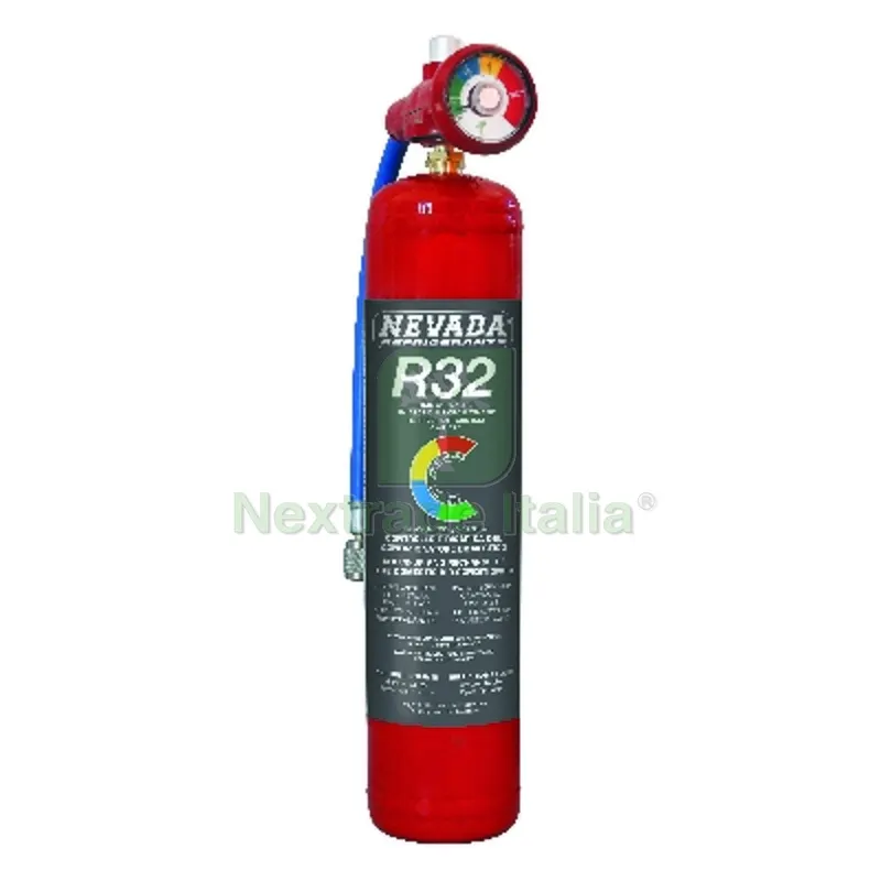 Bomboletta GAS Refrigerante R32 con Manometro 780 gr. — Bombolette e vernici spray — rif. FERX.DIA413-XC0424