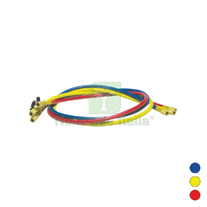 TUBO FLESSIBILE FRUSTA 1500 MM ATTACCHI IN LINEA CON VALVOLA A SFERA 5 Blu — Tubi e raccordi — rif. FERX.DIA413-XC091-B
