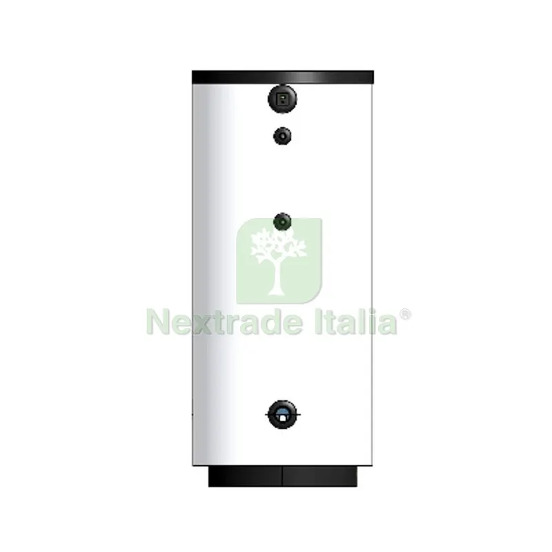 BOLLITORE VETRIFICATO CON SCAMBIATORE FISSO MOD. BSV lt 290 / D. 650 - H. 1395 mm — Pompe — rif. FERX.DIA415-EBSV-300