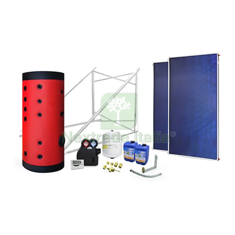 IMPIANTO SOLARE CIRCUITO FORZATO 200 LT ATON 2 scamb. - 2 collettori — Tubi e raccordi — rif. FERX.DIA415-FIA200