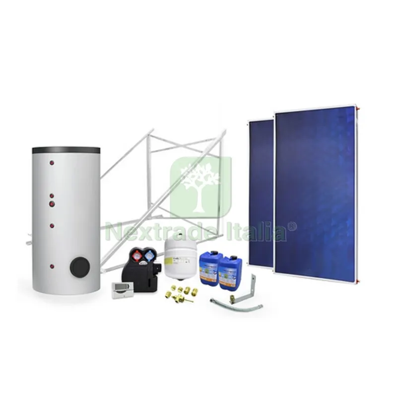 Impianto Solare Circuito Forzato 200 LT 2 scamb. - 2 collettori — Tubi e raccordi — rif. FERX.DIA415-FIK200 Impianto Solare Circuito Forzato 200 LT 2 scamb. - 2 collettori — Tubi e raccordi — rif. FERX.DIA415-FIK200