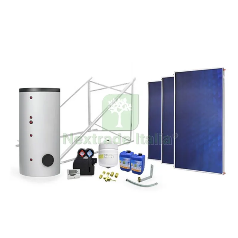Impianto Solare Circuito Forzato 500 LT 2 scamb. - 3 collettori — Tubi e raccordi — rif. FERX.DIA415-FIK500 Impianto Solare Circuito Forzato 500 LT 2 scamb. - 3 collettori — Tubi e raccordi — rif. FERX.DIA415-FIK500
