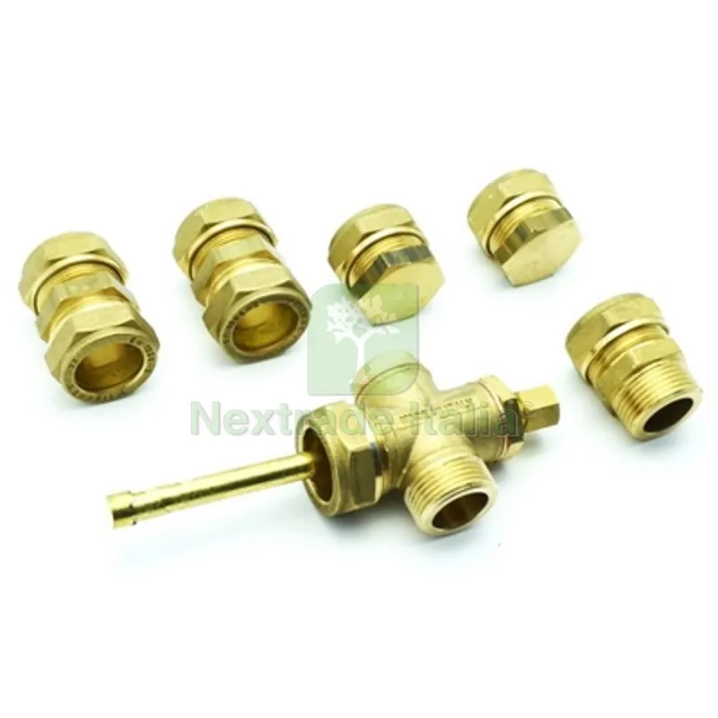 KIT RACCORDI PER IMPIANTI A CIRCUITO FORZATO 2 collettori — Tubi e raccordi — rif. FERX.DIA415-FK40-02 KIT RACCORDI PER IMPIANTI A CIRCUITO FORZATO 2 collettori — Tubi e raccordi — rif. FERX.DIA415-FK40-02