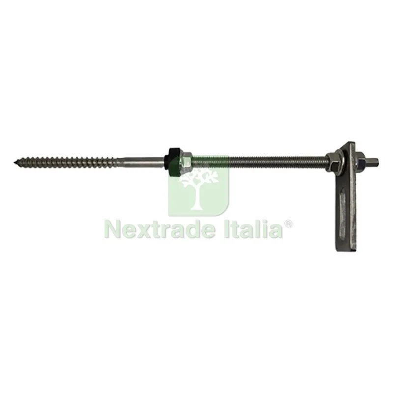 Kit 6 PZ Vite Doppia con Piastra per Installazione a Tetto in Falda - — Viti — rif. FERX.DIA415-KNT1