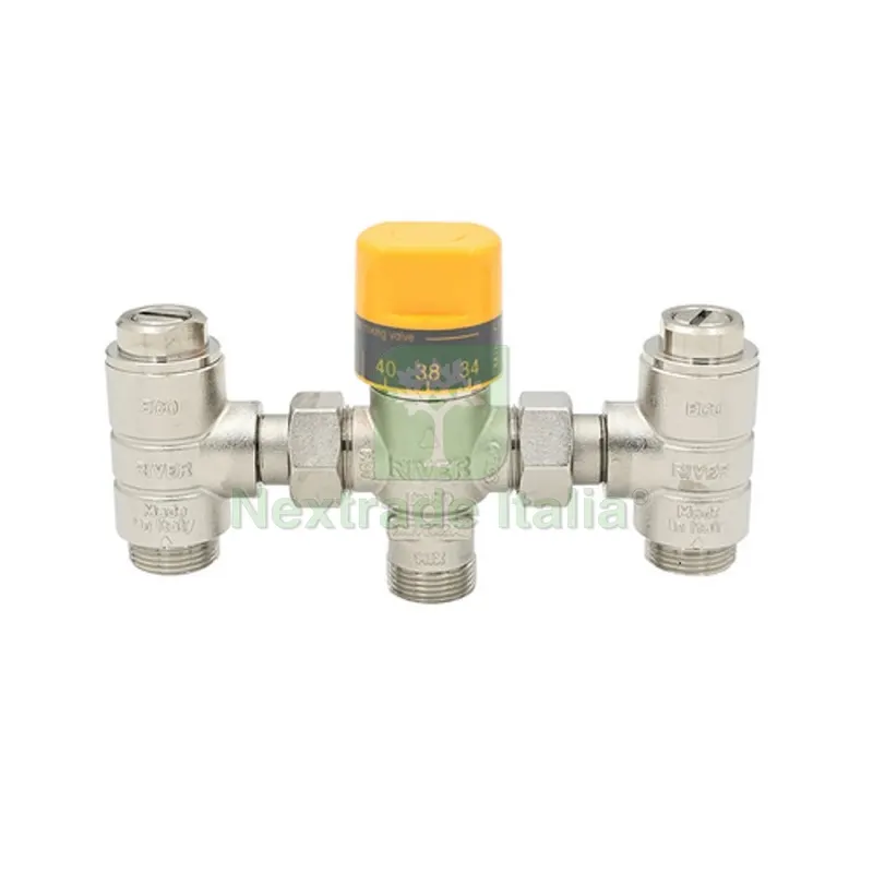 MISCELATORE TERMOSTATICO P/PANNELLI SOLARI CON 2 VALVOLE ECO 3/4" — Rubinetti e valvole — rif. FERX.DIA415-R3808-05 MISCELATORE TERMOSTATICO P/PANNELLI SOLARI CON 2 VALVOLE ECO 3/4" — Rubinetti e valvole — rif. FERX.DIA415-R3808-05