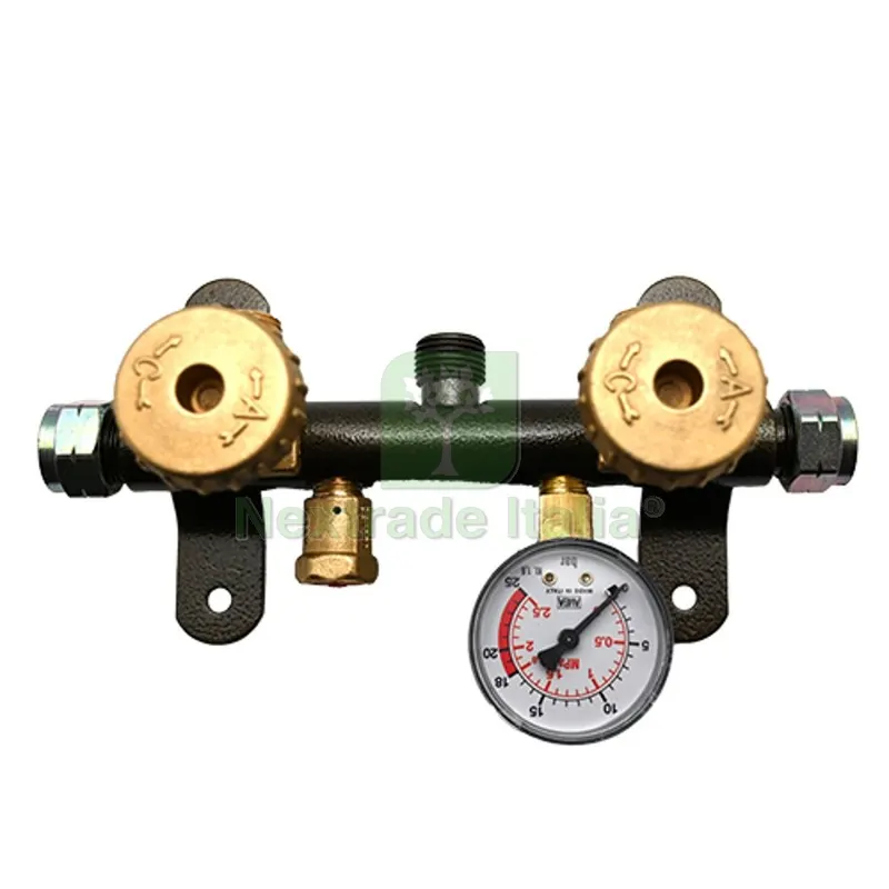 CENTRALINA KOMPACT 2 BOMBOLE CON VALVOLA E MANOMETRO - — Rubinetti e valvole — rif. FERX.DIA420-F2303 CENTRALINA KOMPACT 2 BOMBOLE CON VALVOLA E MANOMETRO - — Rubinetti e valvole — rif. FERX.DIA420-F2303