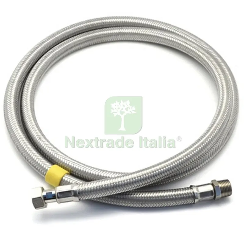Flessibile per GAS MF Inox Sicurgas NG cm 100 - 1/2x1/2 — Flessibili e allacci — rif. FERX.DIA422-706-100 Flessibile per GAS MF Inox Sicurgas NG cm 100 - 1/2x1/2 — Flessibili e allacci — rif. FERX.DIA422-706-100