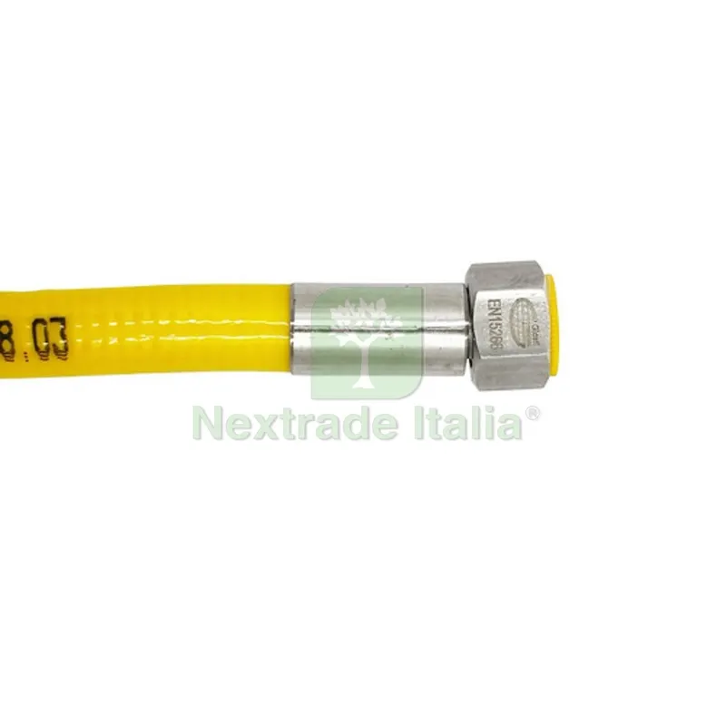 TUBO FLESSIBILE GAS PER CUCINA FF cm. 500 — Tubi e raccordi — rif. FERX.DIA422-724FF-500
