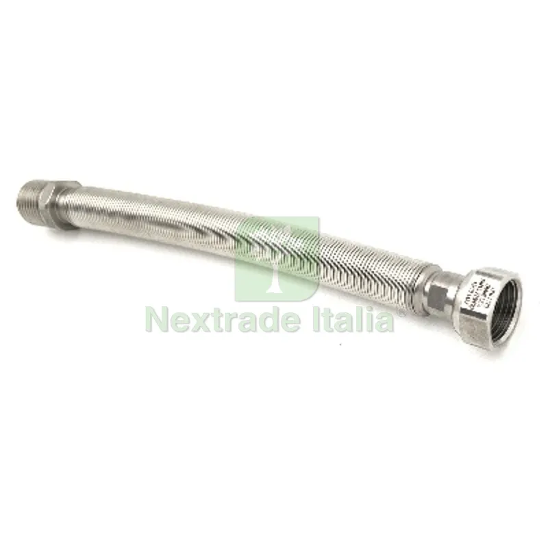 Flessibile Inox Raccordo in Ottone L. 220 / 420 MM (per Acqua) 1/2 — Flessibili e allacci — rif. FERX.DIA422-761-04 Flessibile Inox Raccordo in Ottone L. 220 / 420 MM (per Acqua) 1/2 — Flessibili e allacci — rif. FERX.DIA422-761-04