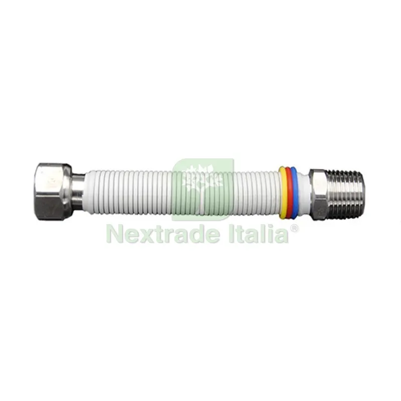 Flessibili GAS Allacciamento Caldaia Rivestiti MF 1/2 x mm 100/200 — Caldaie e radiatori — rif. FERX.DIA422-772-0412 Flessibili GAS Allacciamento Caldaia Rivestiti MF 1/2 x mm 100/200 — Caldaie e radiatori — rif. FERX.DIA422-772-0412