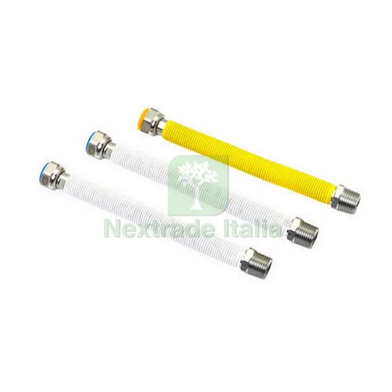 KIT 3 PZ FLESSIBILI 1GAS 2 BIANCHI 1/2 mm 200/400 — Tubi e raccordi — rif. FERX.DIA422-776D-042040