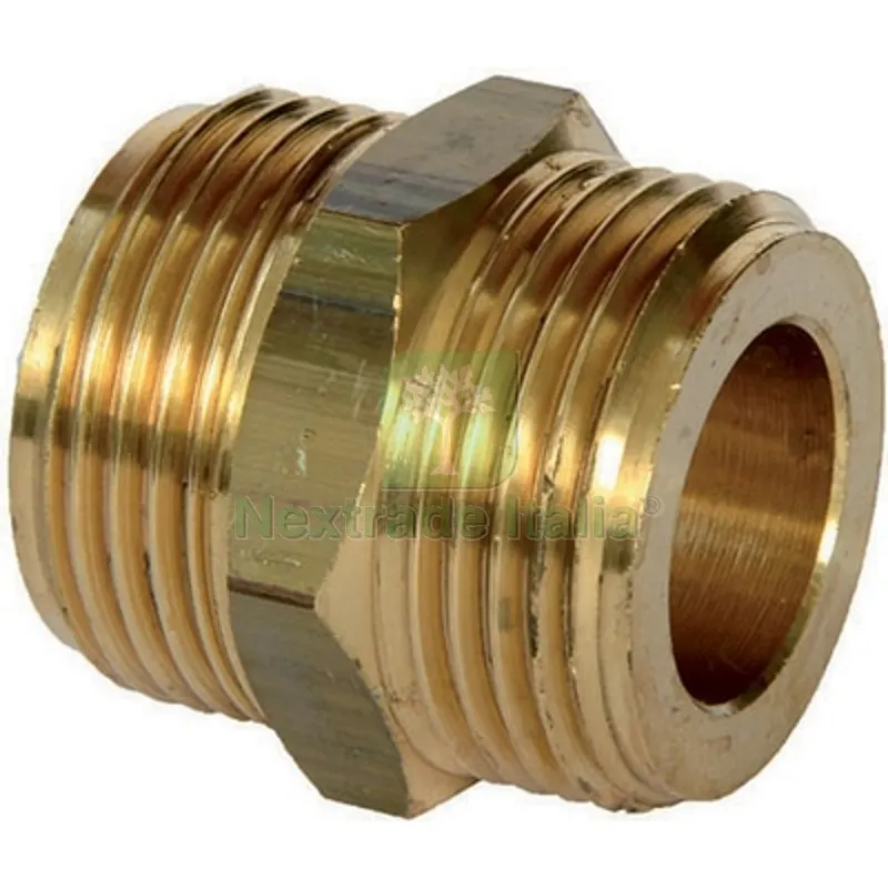 NIPPLE IN OTTONE PER TUBI GAS E ACQUA 3/4 — Tubi e raccordi — rif. FERX.DIA422-MNIPG-05
