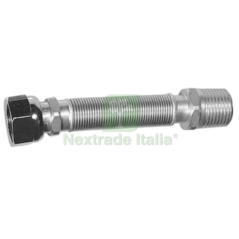 Flessibile Inox Raccordo in Ottone MM 130 / 220 Acqua Parigi 1/2 — Flessibili e allacci — rif. FERX.DIA422-P760-04 Flessibile Inox Raccordo in Ottone MM 130 / 220 Acqua Parigi 1/2 — Flessibili e allacci — rif. FERX.DIA422-P760-04