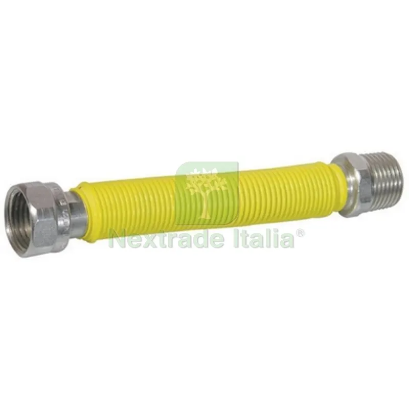 Flessibile Inox Raccordo in Acciaio Rivestito MM 130/220 Parigi 1/2" — Flessibili e allacci — rif. FERX.DIA422-P780-04 Flessibile Inox Raccordo in Acciaio Rivestito MM 130/220 Parigi 1/2" — Flessibili e allacci — rif. FERX.DIA422-P780-04