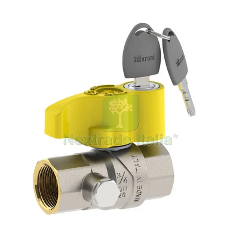 Valvola a Sfera per GAS ATT. FF con Serratura 1" DN 25 — Serrature e cilindri — rif. FERX.DIA424-5312-06 Valvola a Sfera per GAS ATT. FF con Serratura 1" DN 25 — Serrature e cilindri — rif. FERX.DIA424-5312-06