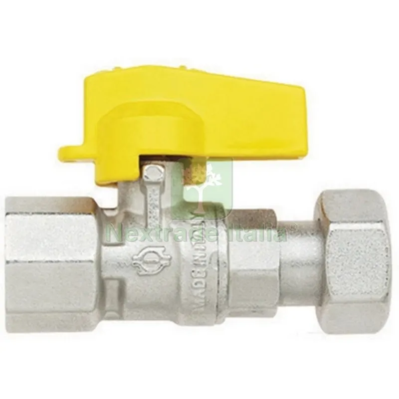 RUBINETTO A SFERA CON LEVA NORMGAS DIRITTO FEM - GIREVOLE FEM. 1/2" x 3/4" DN 10 — Rubinetti e valvole — rif. FERX.DIA424-5610-0405