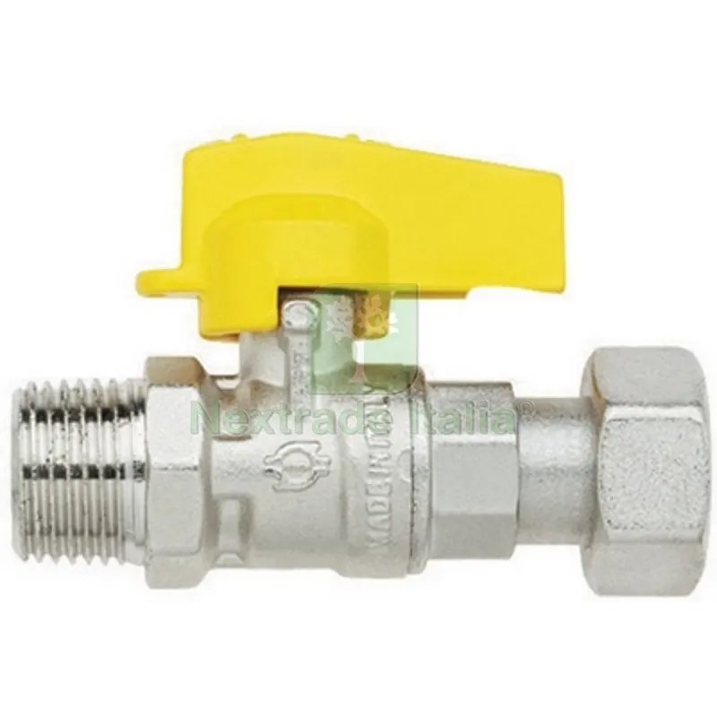 RUBINETTO A SFERA DIRITTO CON LEVETTA NORMGAS MASCHIO-GIRELLO FEMMINA 1/2" x 3/4" DN 10 — Rubinetti e valvole — rif. FERX.DIA424-5611-0405