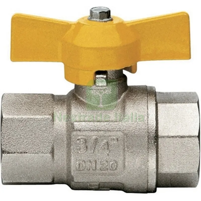 VALVOLA A SFERA GAS FF CON FARFALLA MOD. LONDON 1" DN 25 — Rubinetti e valvole — rif. FERX.DIA424-600-06