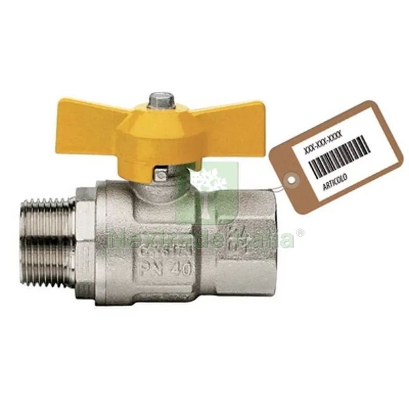 VALVOLA A SFERA GAS MF A FARFALLA MOD. LONDON F-BRICO 1/2" DN 15 — Rubinetti e valvole — rif. FERX.DIA424-601F-04 VALVOLA A SFERA GAS MF A FARFALLA MOD. LONDON F-BRICO 1/2" DN 15 — Rubinetti e valvole — rif. FERX.DIA424-601F-04