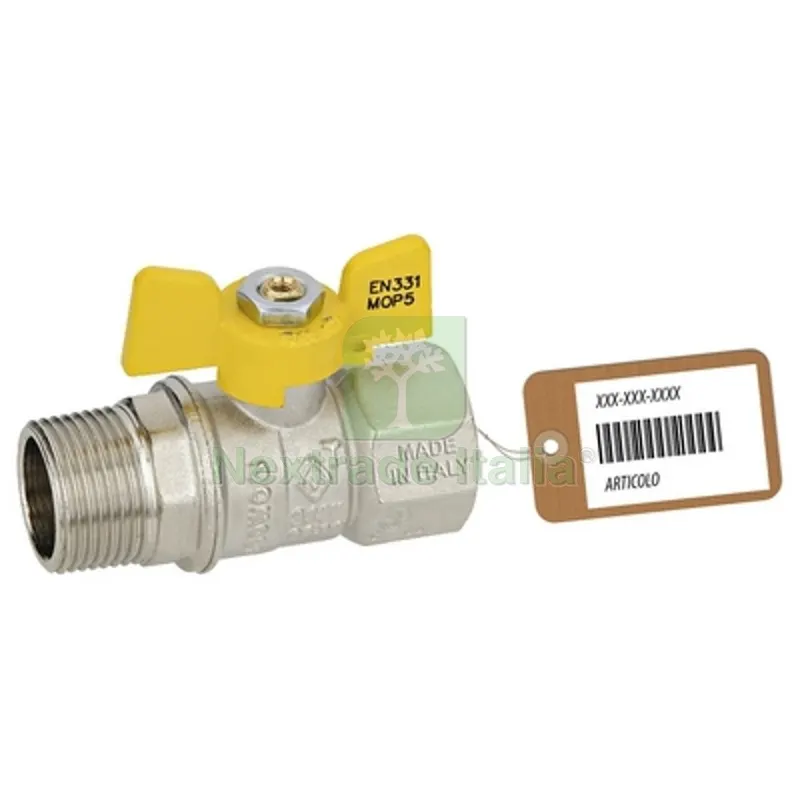 VALVOLA A SFERA GAS MF A FARFALLA MOD. DAKOTA F-BRICO 3/4" DN 15 — Rubinetti e valvole — rif. FERX.DIA424-701F-05 VALVOLA A SFERA GAS MF A FARFALLA MOD. DAKOTA F-BRICO 3/4" DN 15 — Rubinetti e valvole — rif. FERX.DIA424-701F-05
