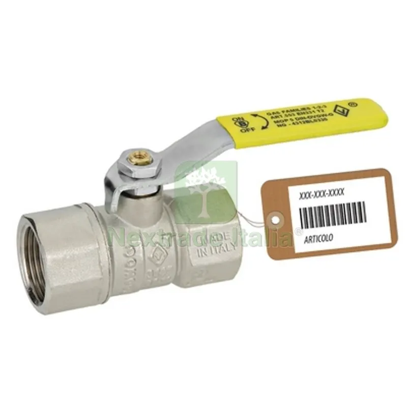 VALVOLA A SFERA GAS FF CON LEVA LUNGA MOD. DAKOTA F-BRICO 3/4" DN 15 — Rubinetti e valvole — rif. FERX.DIA424-702F-05 VALVOLA A SFERA GAS FF CON LEVA LUNGA MOD. DAKOTA F-BRICO 3/4" DN 15 — Rubinetti e valvole — rif. FERX.DIA424-702F-05