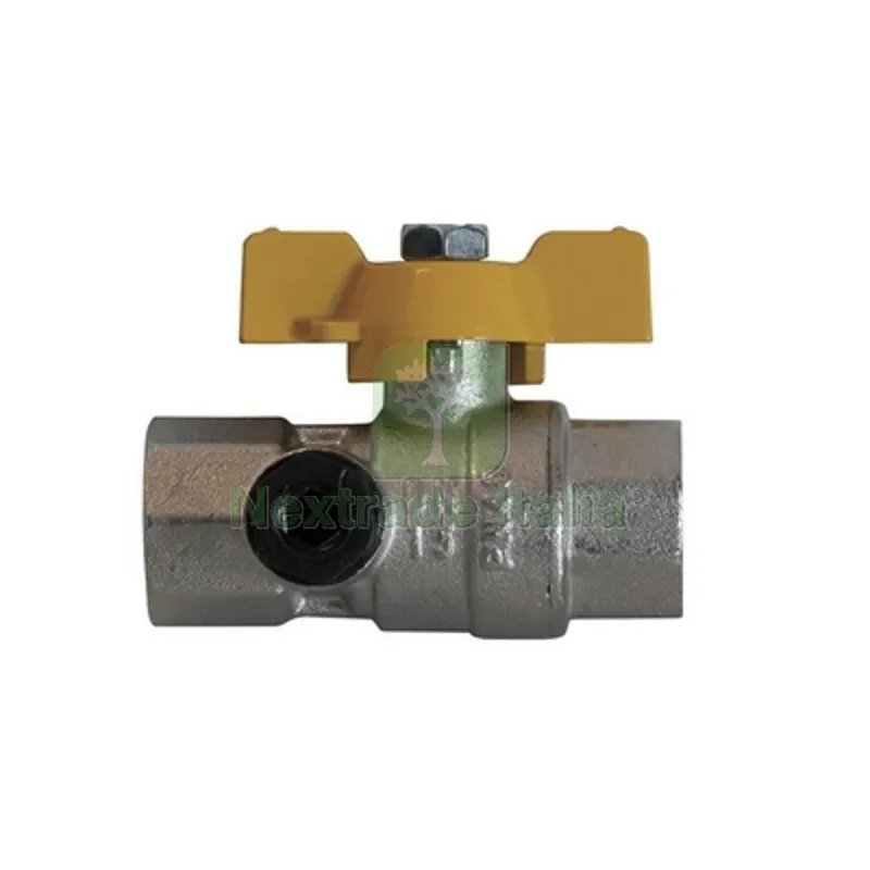 VALVOLA A SFERA GAS CON PASSAGGIO TOTALE ED ATTACCO MANOMETRO 1" DN 25 — Rubinetti e valvole — rif. FERX.DIA424-9001-06