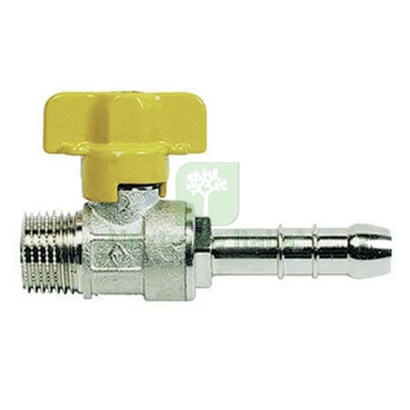 RUBINETTO A SFERA GAS CON PORTAGOMMA M 1/2 x 0,9 Gpl DN 10 — Tubi e raccordi — rif. FERX.DIA424-908-04G